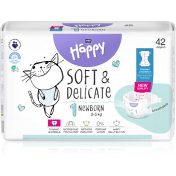BELLA Baby Happy Soft&Delicate scutece de unică folosință cu canale - imagine 2